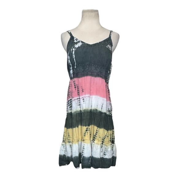 Ocean Drive multicolor sleeveless tie dye striped dress size large - Picture 10 of 10